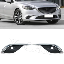 For Mazda 6 Atenza 2016-2018 Car Body Parts Front Bumper Grille Fog Light Cover Trim Car accessories GW2F-50-C11 GW2F-50-C21