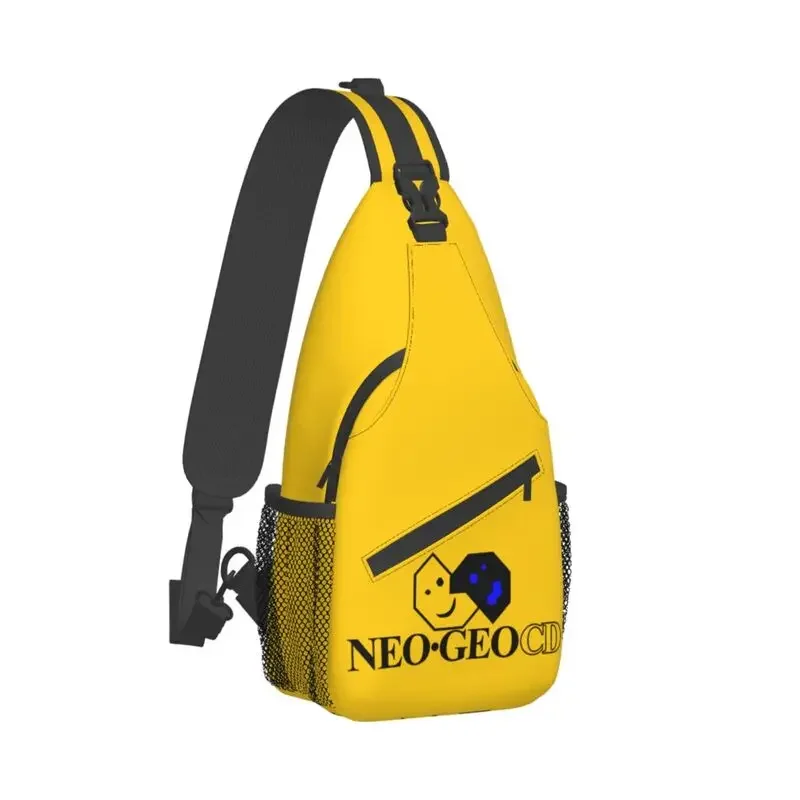 Cool Neo Geo Logo Sling Bags for Cycling Camping Men Neogeo Arcade Game Crossbody Chest Backpack Shoulder Daypack