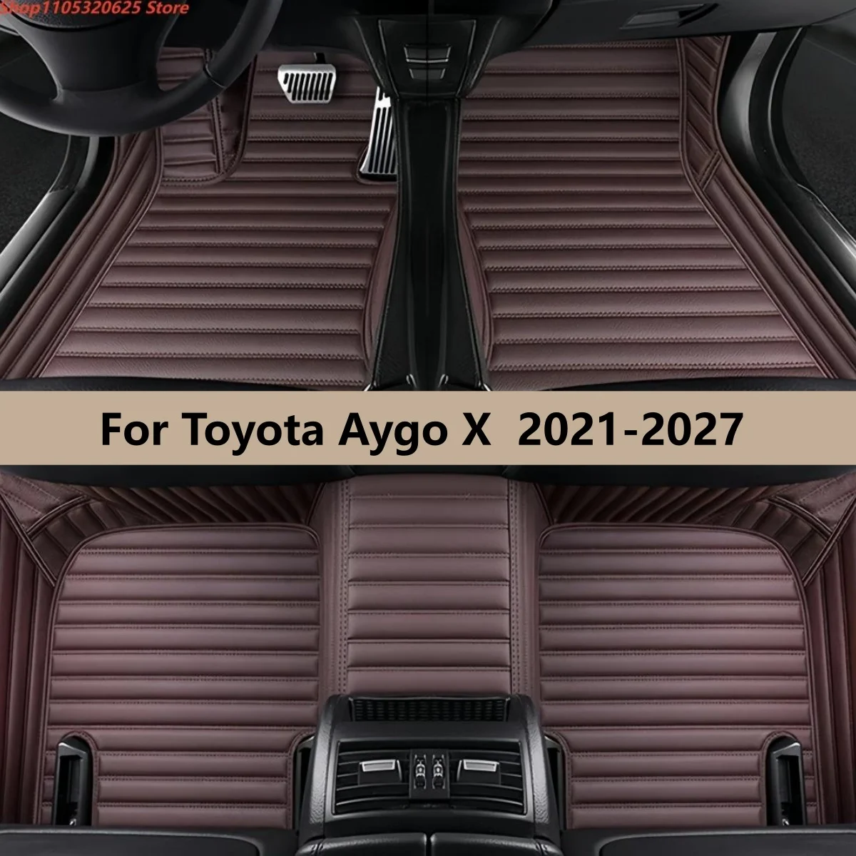 

Кожаные автомобильные коврики на заказ для Toyota Aygo X 2021-2027, аксессуары для интерьера автомобиля