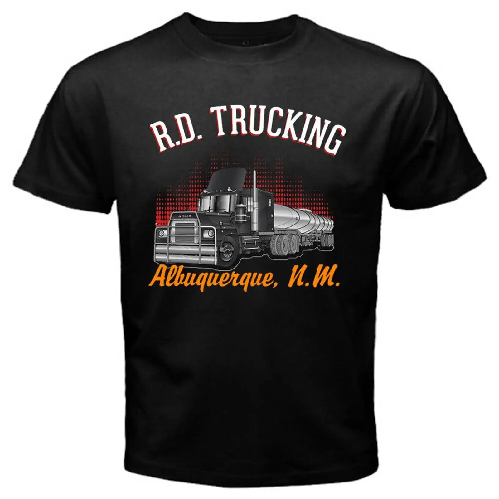 RD Trucking Convoy Kris Kristofferson Logo Men's T Shirt Size to Black vintage Washed Stylish Casual homme Stretched fashion