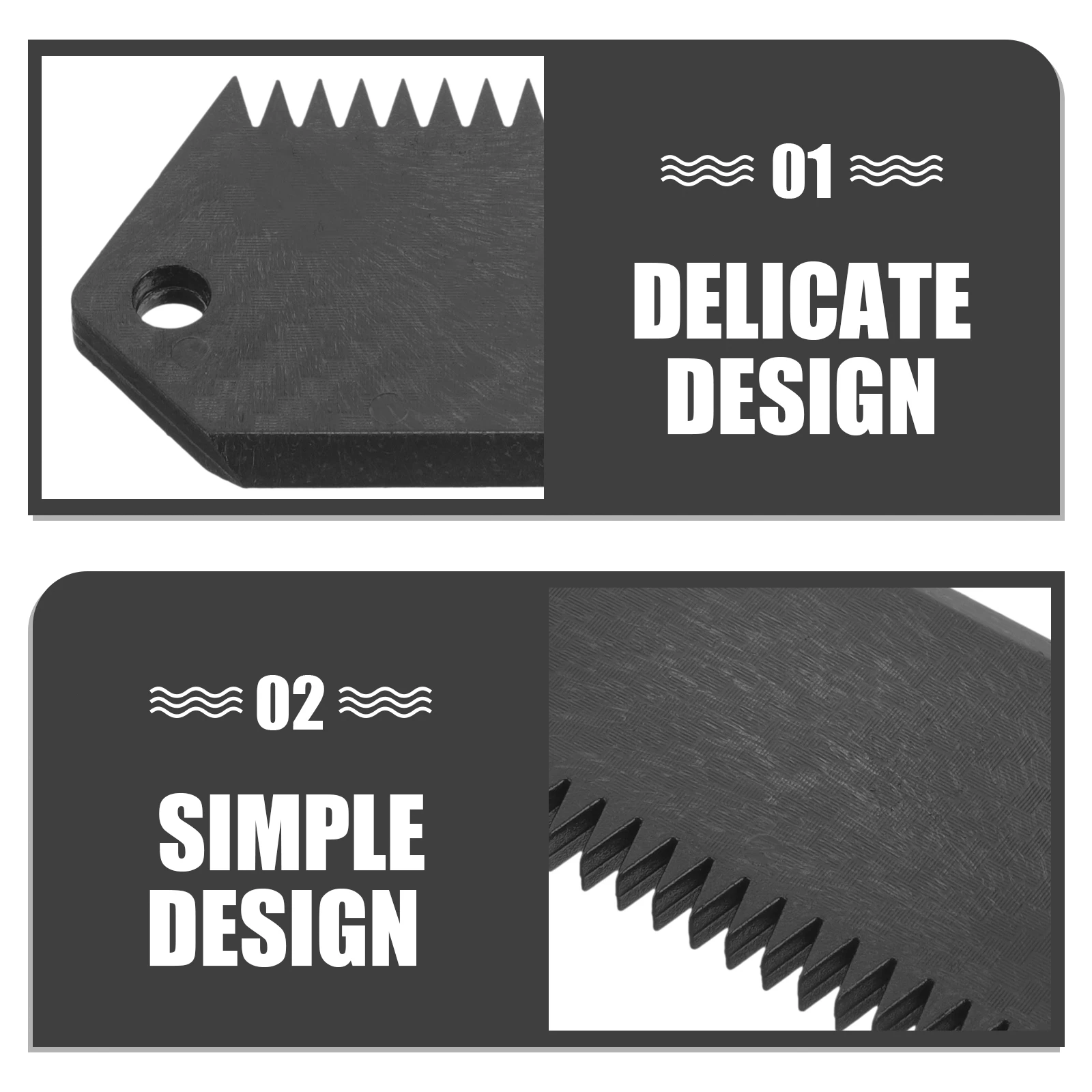 

Surfboard Wax Comb Single Pack Carbon Fiber Pattern Keyless Design Plastic Scraper Board Accessory Wax Removing Tool