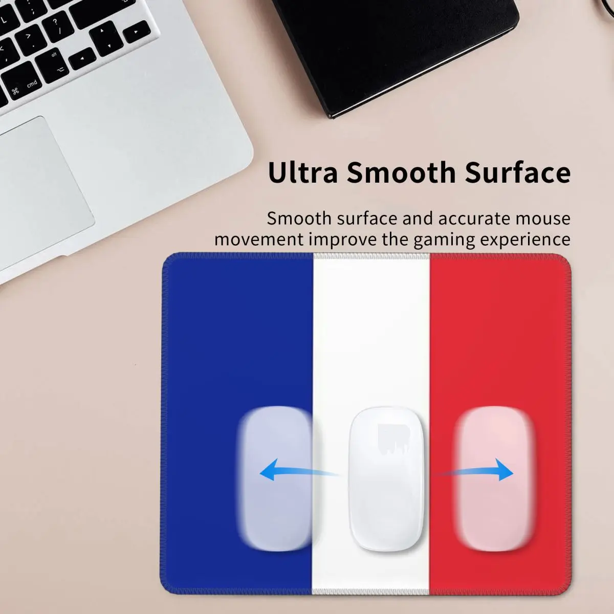 

French Flag Of France Mouse Pad Computer Keyboard Mouse Mat Gaming Laptop Desk Mat Office Table Mats