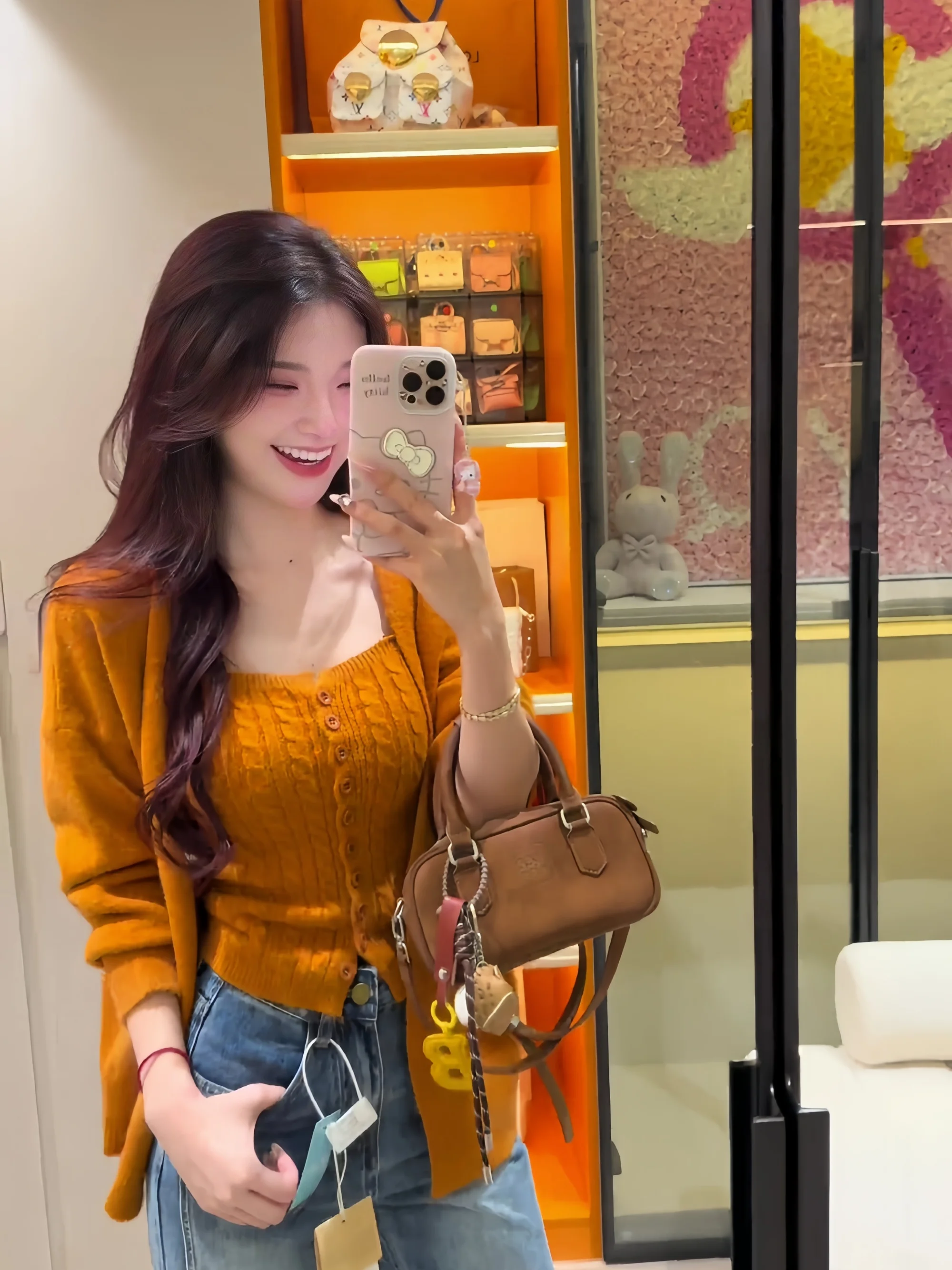 Suéter trenzado de punto coreano para mujer, abrigo, novedad de otoño, conjunto de dos piezas de sensación de gama alta, prendas de vestir exteriores coreanas