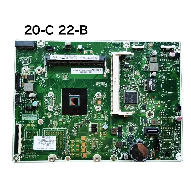 For HP 20-C 22-B All-in-one Motherboard DAN91AMB6D0 844831-002 844831-602 Mainboard 100% Tested OK Fully Work Free Shipping