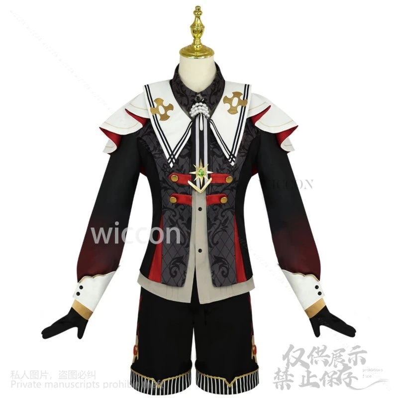 Caballeros Suou Tsukasa, conjunto de juego personalizado, disfraz de estrellas, disfraz de Cosplay de Ángel caído, uniforme de ídolo para fiesta, sombrero, pelucas