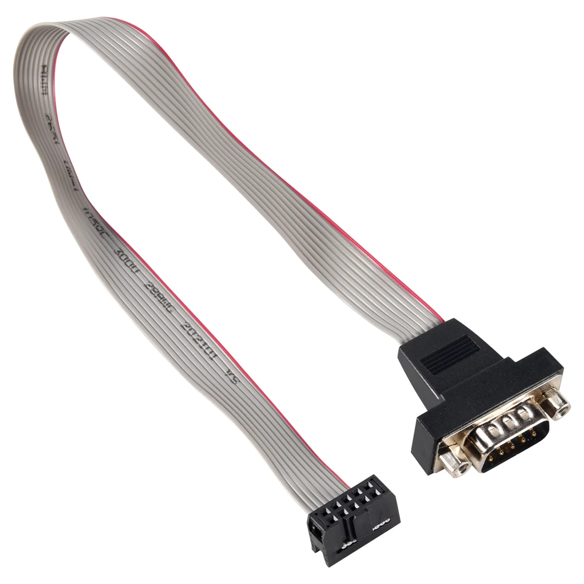 DB9 RS232 To 10 Pin Ribbon Cable Connector Adapter