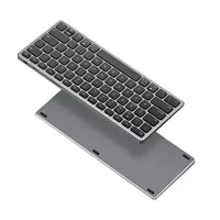DUX DUCIS Teclado inalámbrico Bluetooth 5.0 de aleación de aluminio con multidispositivo Compatible Universal para iOS iPad Android Windows Mac