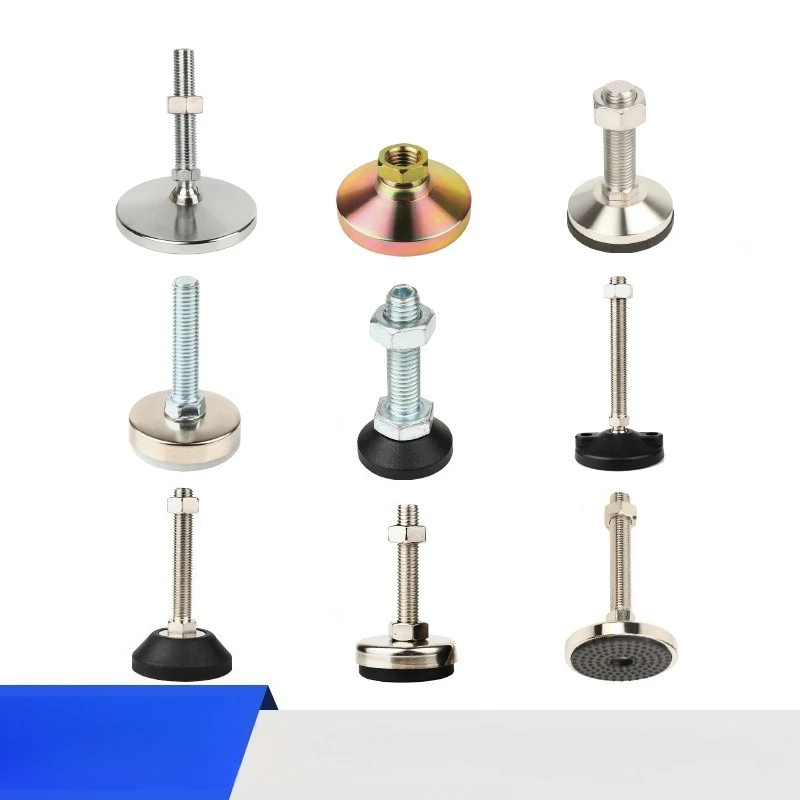 Metal Adjustable Nylon Adjustable Foot Nickel Plated Heavy Duty Foot Cup Furniture Support Foot