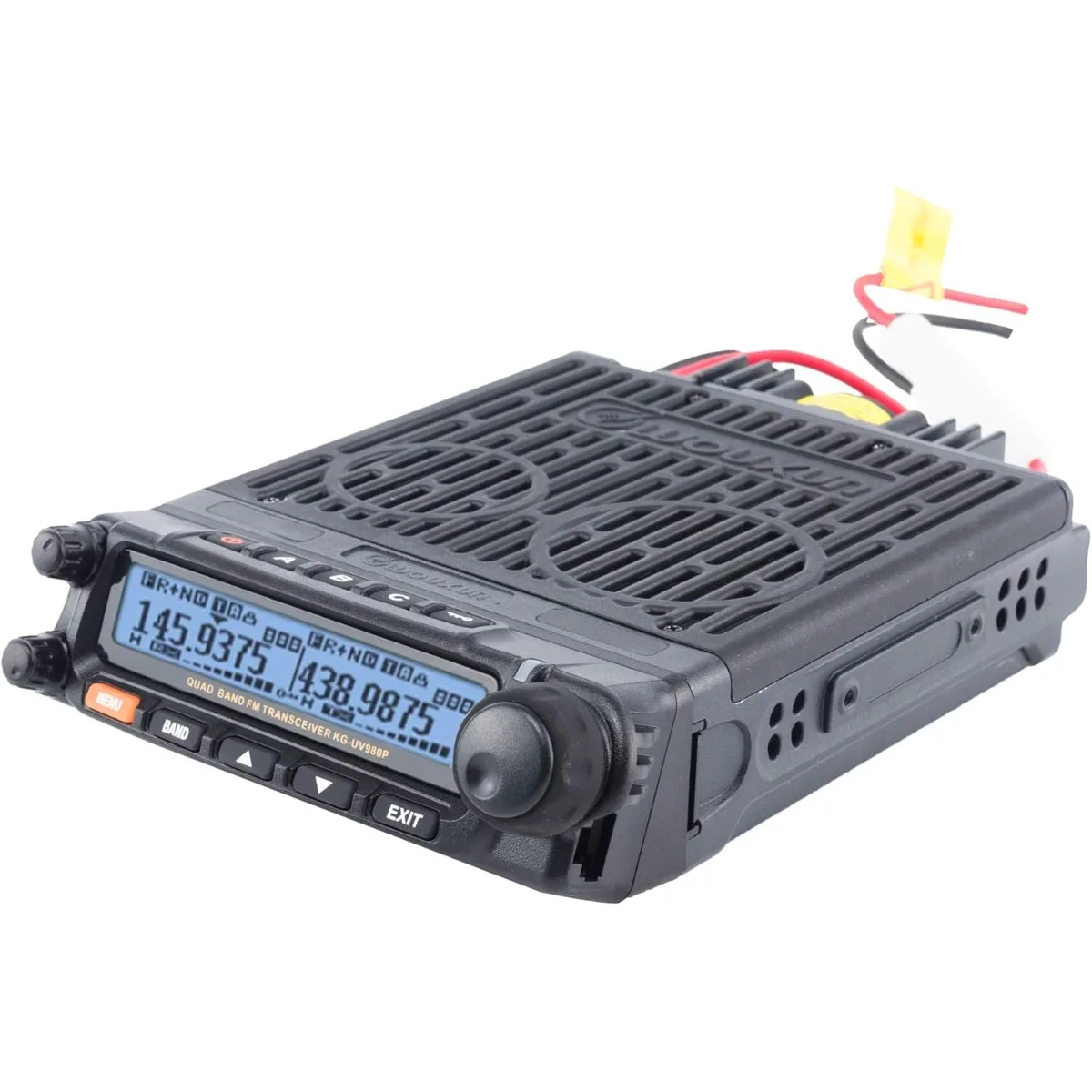 WOUXUN KG-UV980P Quad Band Mobile Radio VHF UHF Air Band Receiving Cross Bands Repeater Car Vehicle Dual Independant System