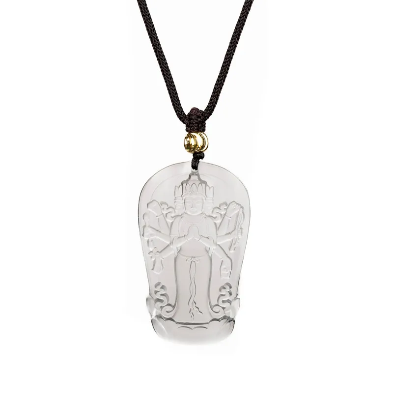 Majusri Pendant Chinese Zodiac Year Tai Sui Protection Necklace Glazed Buddha Peace Guardian Pendant Gifts