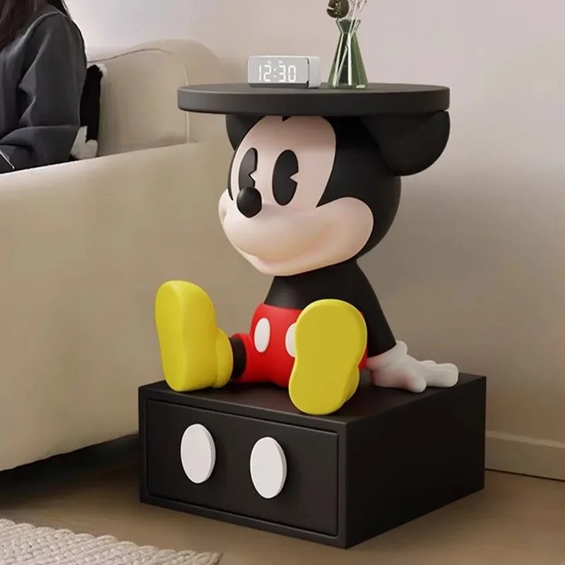 Mickey Bedside Table Creative Bedroom Shelf Cartoon Sofa Side Cabinet Living Room Floor-standing Ornament Cartoon Side Cabinet