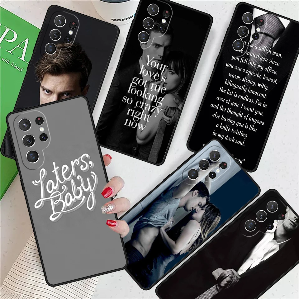 Laters Baby Fifty Shades of Grey quotes For Samsung Galaxy S24 Ultra S21 S22 S8 S9 S10E Note 10 20 Plus FE S23 Phone case Cover