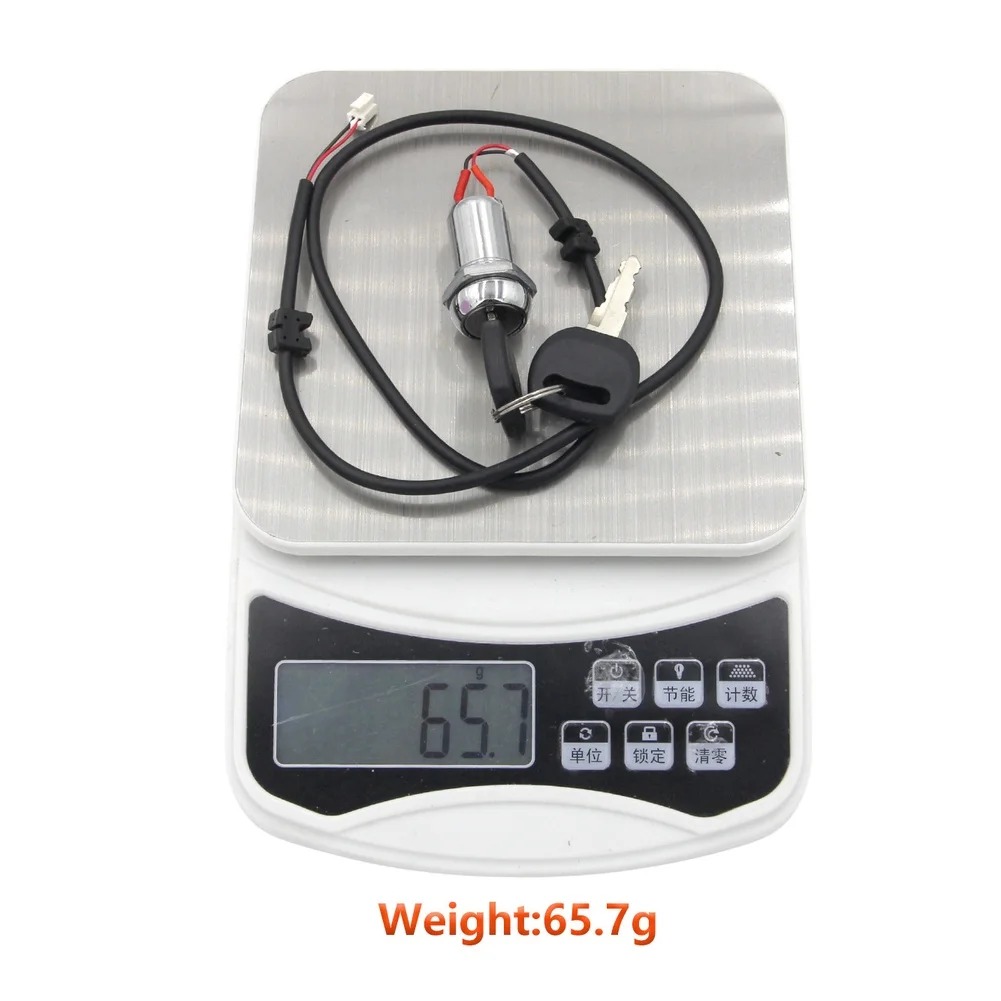 For Kukirin G4 Scooter Ignition Switch Lock With 2 Keys Throttle Power Off System Safety Upgrade Kit For Electric Kick Scooter