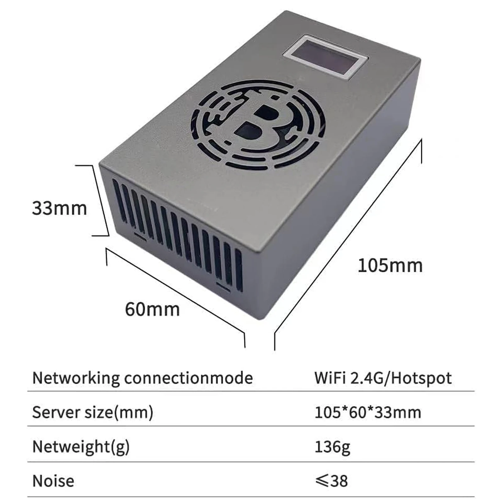 Imagem -05 - Minerador da Sorte Bitcoin Solo Miner Lv06 500gh s Btc Bch Bsv Dgb Bm1366 Sha256 Casa Silenciosa Btc Mineração Máquina de Minerador de Loteria