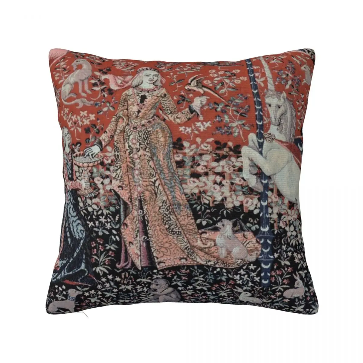 

Lady & the Unicorn Tapestry Throw Pillow Christmas Pillow Sofa Cushions Couch Cushions luxury throw pillow covers