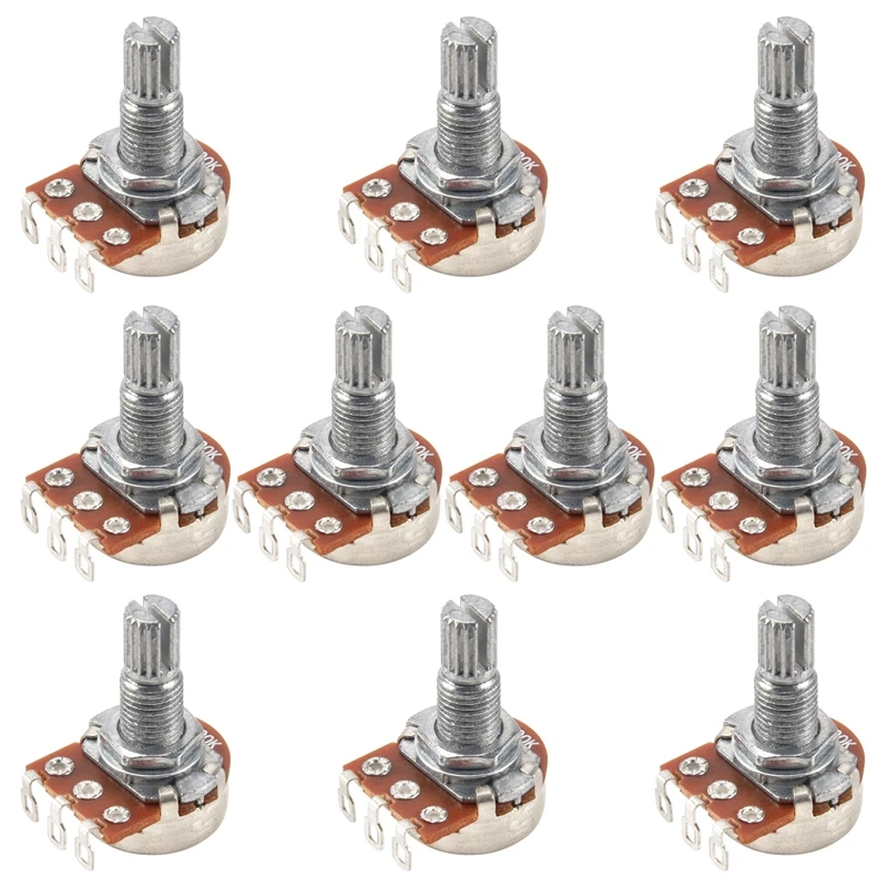 

Guitar Small Size Pots Potentiometers For Guitar Bass Parts (Pack Of 10)