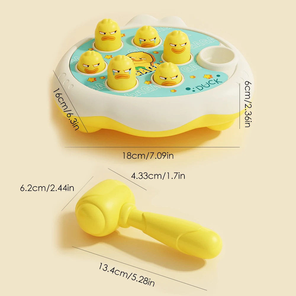 인터랙티브 남녀 공용 장난감 오리 두더지 잡기 게임 망치 두드리기 인지 발달 장난감