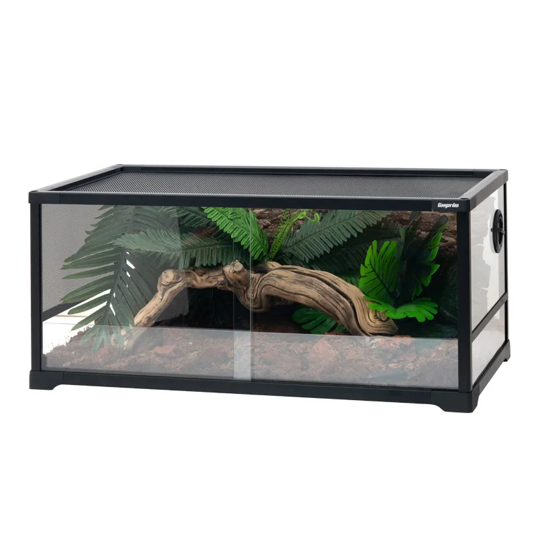 High Quality Reptile Enclosure Chameleon Cage Under Tank Crawler Reptile Terrarium With Factory Direct Sale Price 80*40*35cm