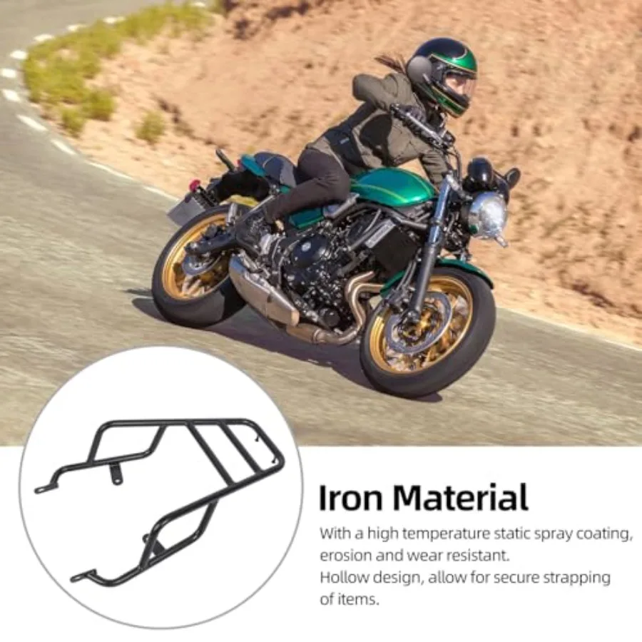 Motorcycle Luggage Rack for Z650RS 2022 to 2024 Motorcycle Rear Cargo Carrier Z650RS Accessories Powersports Luggage Racks Rear