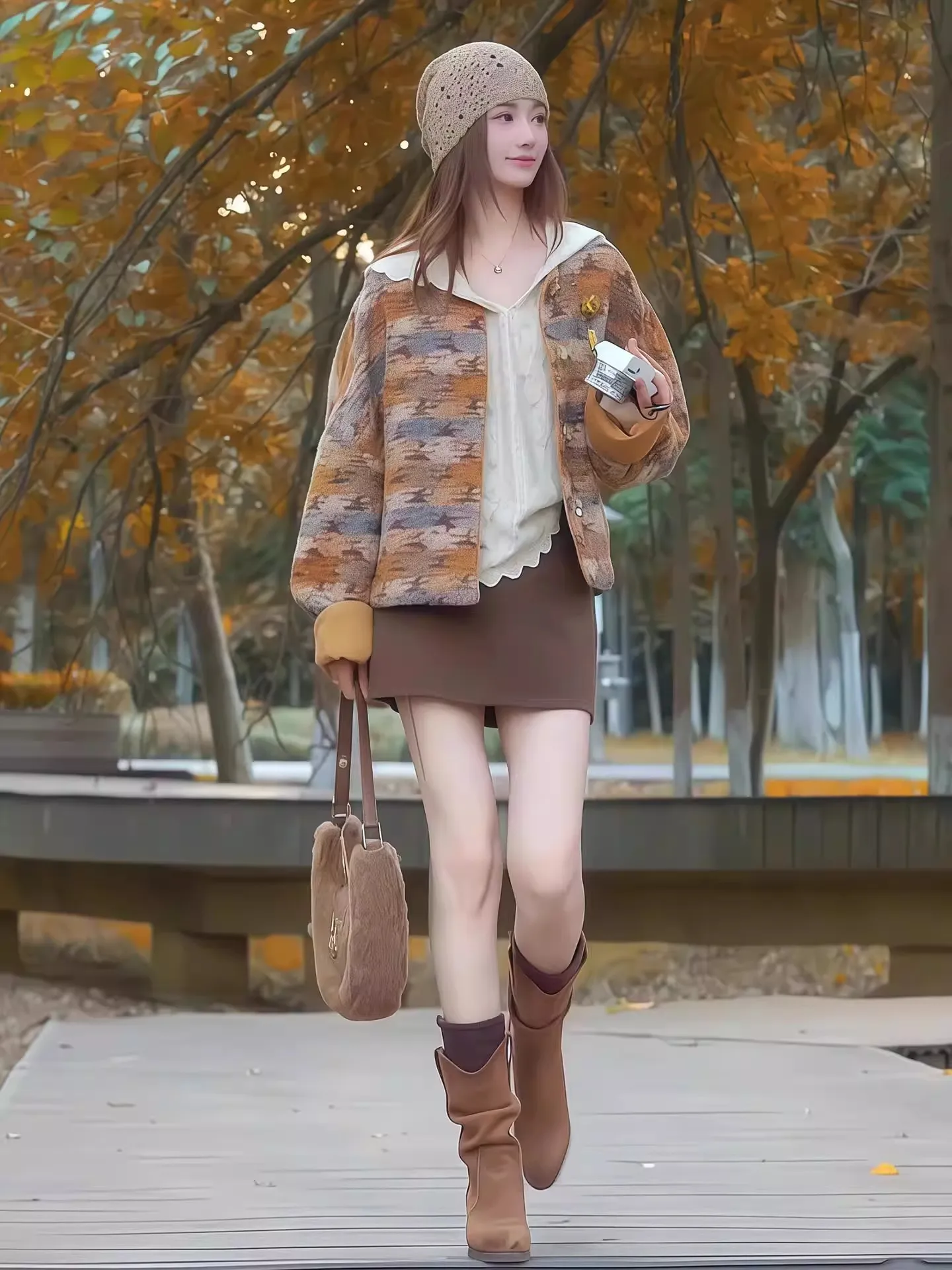 

Ретро-корейская свободная женская куртка в стиле французского шика, модный дизайн, осень-зима, новинка, топ в стиле французского шика