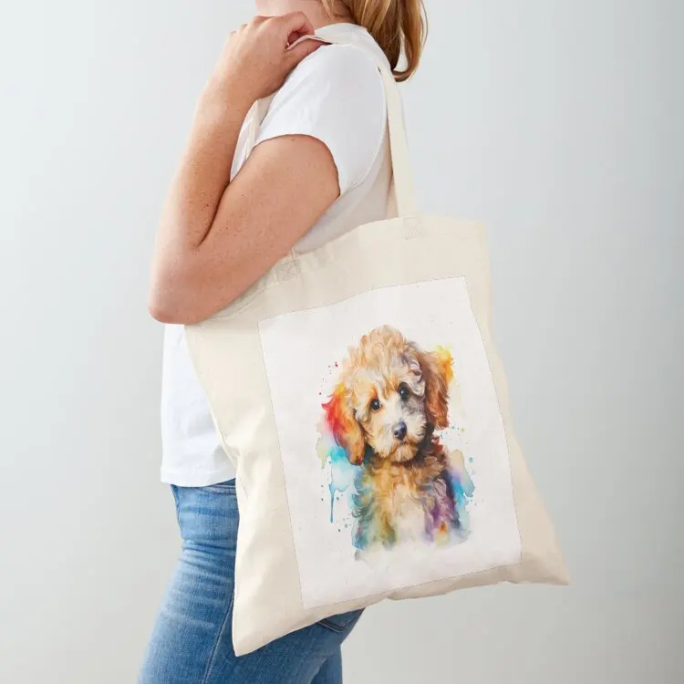 

Drawing of Poodle Toy Dog, Poodle, Puppy, Cute Animal, Animal, Pet, Drawing, Water Color, Nature, Sea life Tote Bag