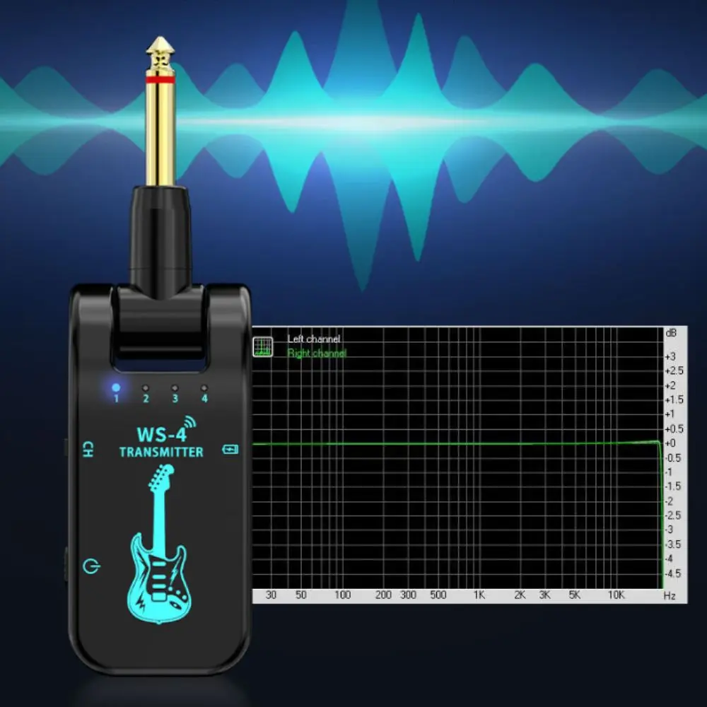 

2.4G A8 Guitar Transmitter&Receiver Rotatable 48K/16bit Wireless Guitar Receiver Set USB Rechargeable Musical