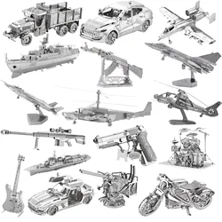 3D Metal Puzzle model kits DIY Laser Cut Puzzles Jigsaw Toy For Children
