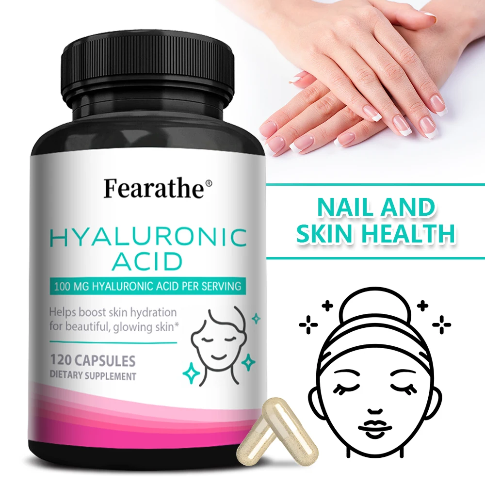 

Hyaluronic Acid Capsules - Supports Moisture Balance and Comfort Skin & Joints, Promote Skin and Joint Health,antioxidant