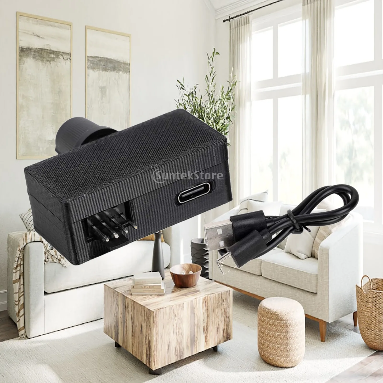 Compact PWM Speed Controller USB Type C Power Fan Regulation Module Plug and Play for Car or Home Cooling Fans