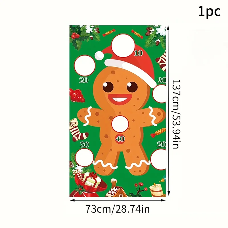 عيد الميلاد متعة رمي لعبة خلفية القماش، متعة خلفية القماش حفلة عيد الميلاد الديكور خلفية القماش #2