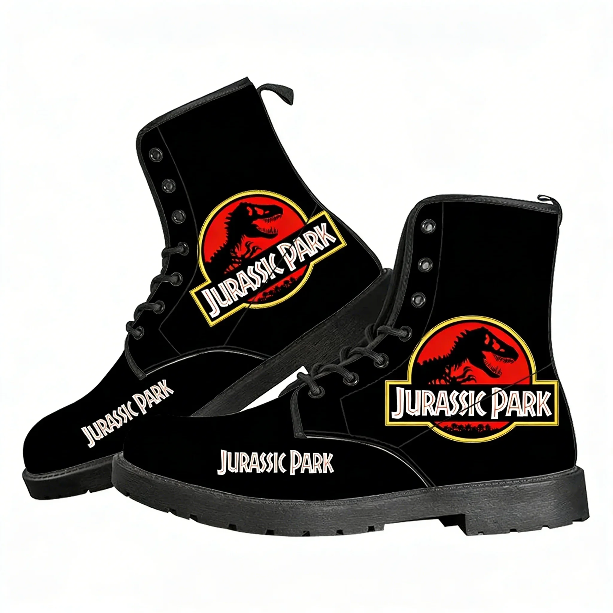 

Hot Jurassic Park Dinosaur Anime Casual Boots Mens Womens Teenager Shoes Retro 3D water proof Boot Outdoor Customize Made Boots