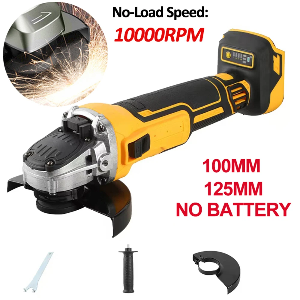 

Brushless Angle Grinder For Makita 21V Battery(No Battery) 100mm/125mm Flat Head Angle Grinder Bare Machine Tool Cutting Machine
