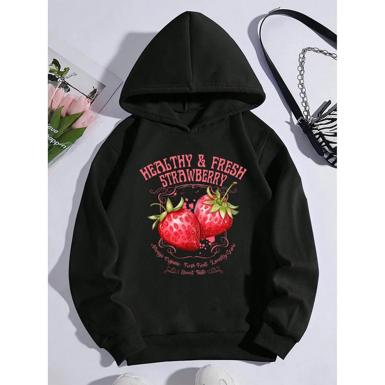 

Women's Sweatshirts O-Neck Printed Pattern Boho Loose Casual Sports Pullovers Comfortable Velvet Long Sleeve Sweater Winter For