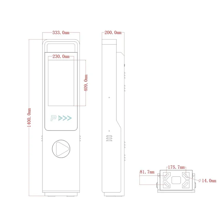High-Precision Automatic License Plate Recognition Security System For Car Park Entrances Exits Remote Control Access Control
