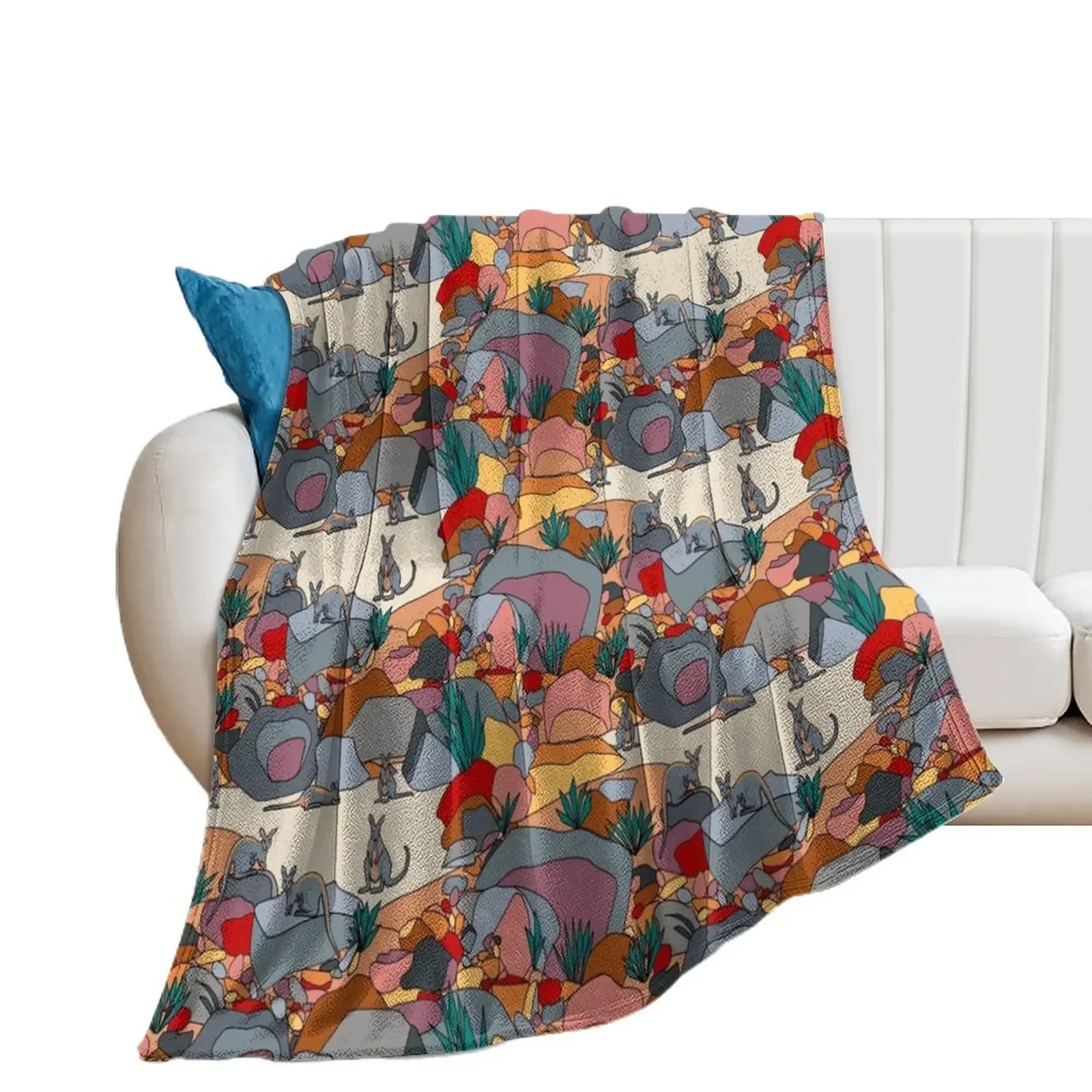 

Where’s Wallaby Throw Blanket warm for winter For Baby Single Blankets