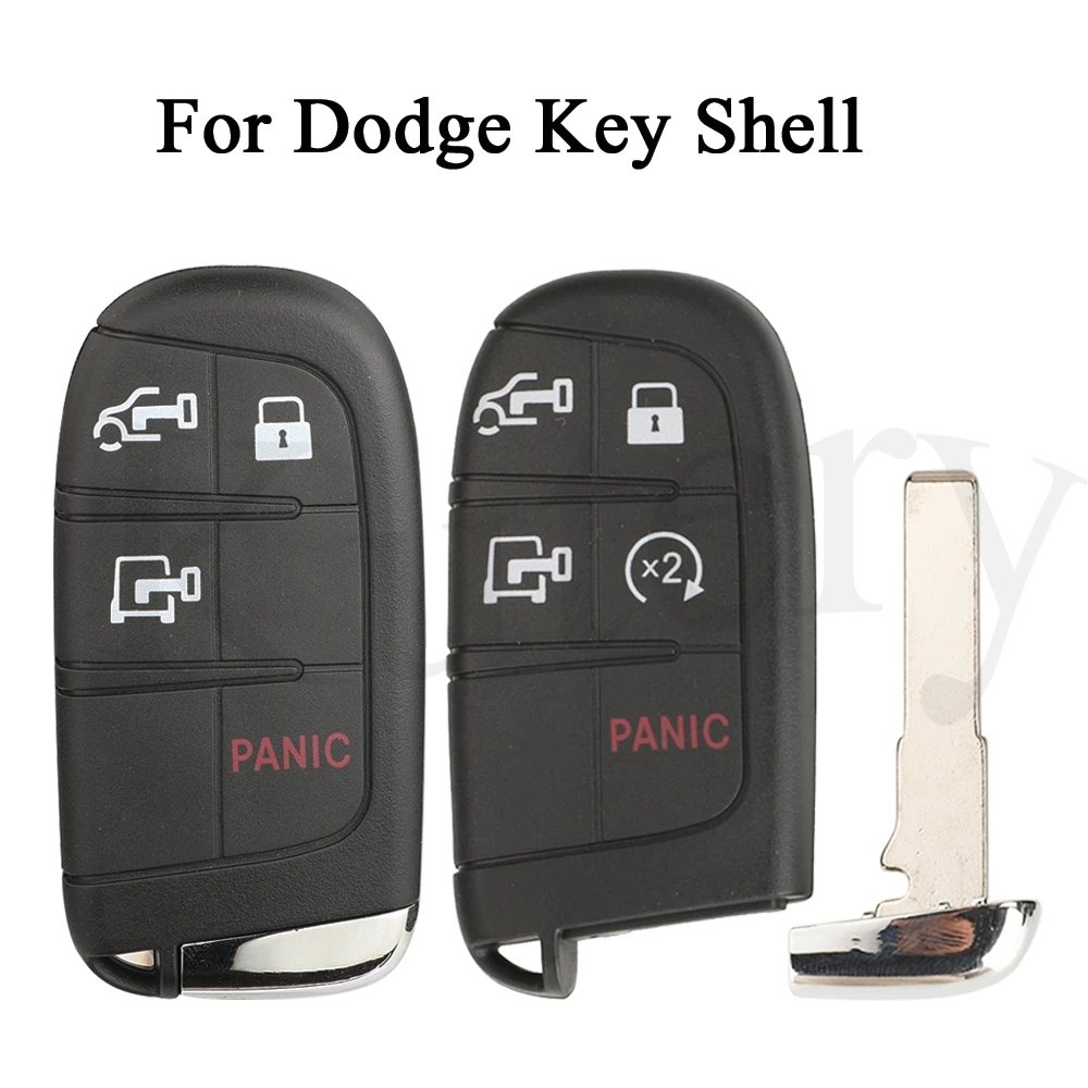 Carcasa de llave inteligente jingyuqin de 4/5 botones para Dodge Ram Promaster 1500 2500 3500 2022 2023