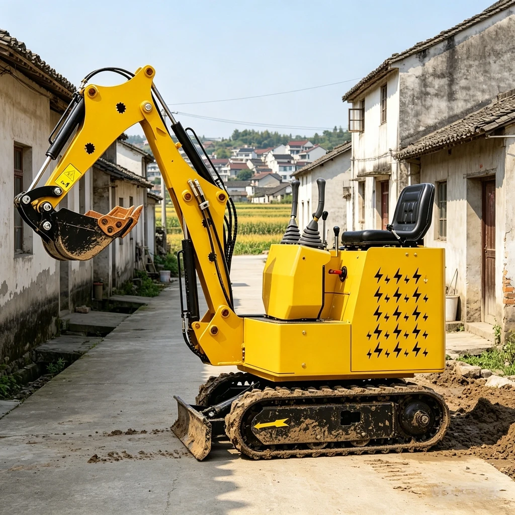 Trencher Machine Small - Miniescavadeira de 1.0 Tonelada com Ferramenta