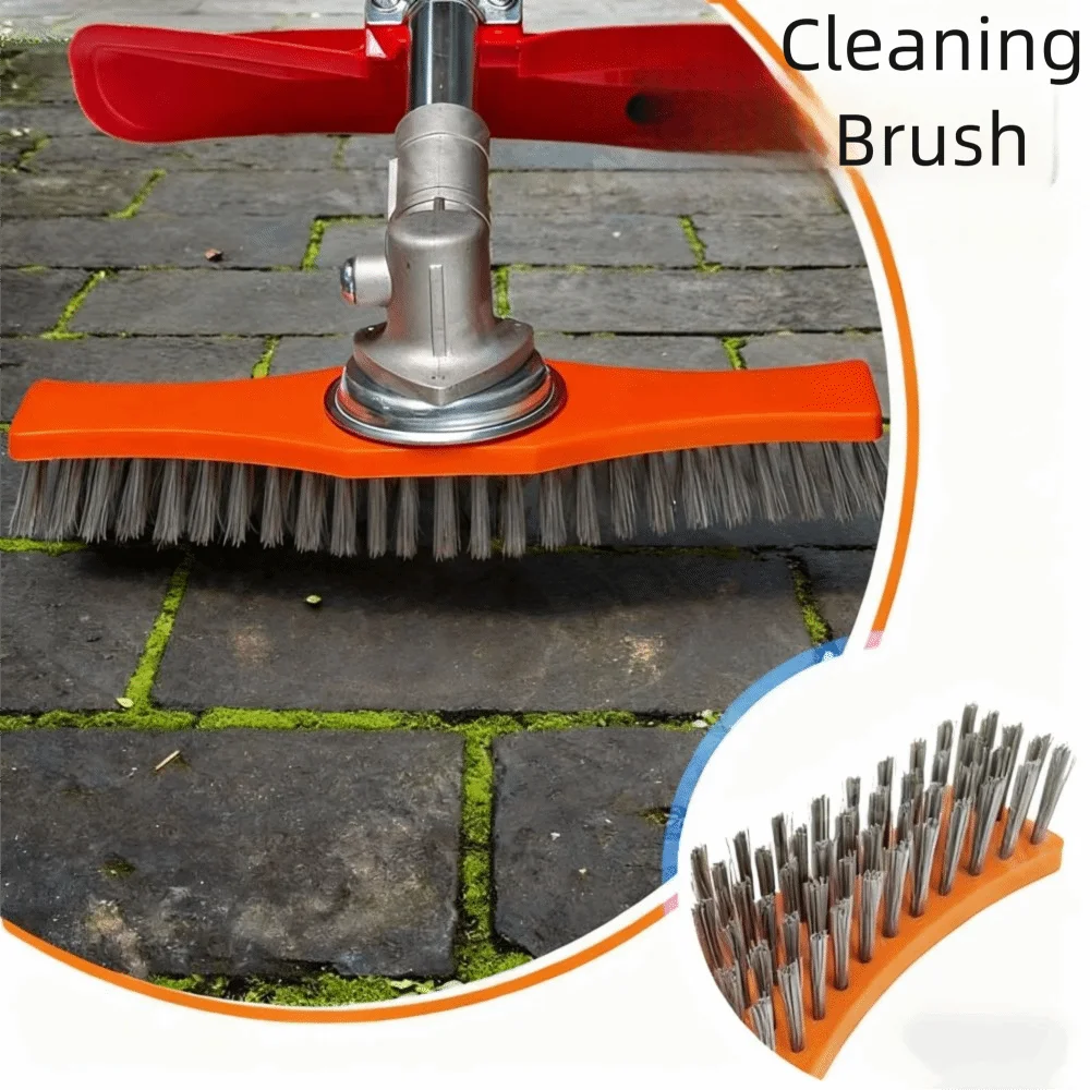 فرشاة تنظيف بوليستر مقاومة للاهتراء، مقبض قابل للتعديل، أداة إزالة الأعشاب التربة السائبة، أداة حديقة عالية الكفاءة