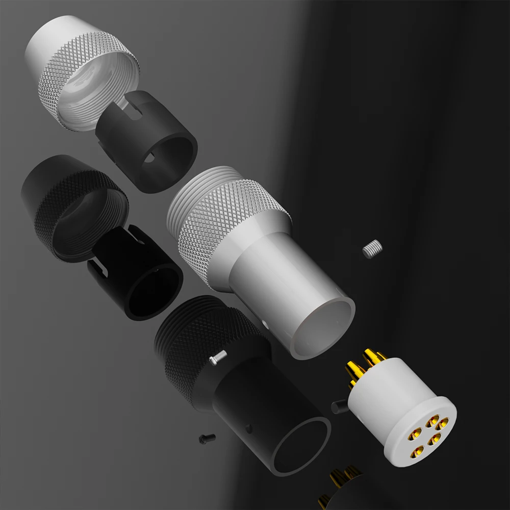 Monosaudio DI90G DI91G Высококачественные разъемы тонарма проигрывателя проигрывателей: 1 шт. Каждая из 5-контактной гнездовой разъем DIN с прямоугольным разъемом,