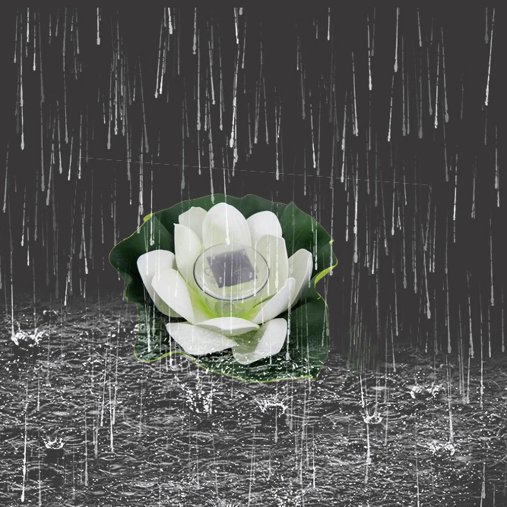 

Lotus Lantern for Pools Swimming Accessories Outdoor Flower Lights Solar Powered Lamp Duck