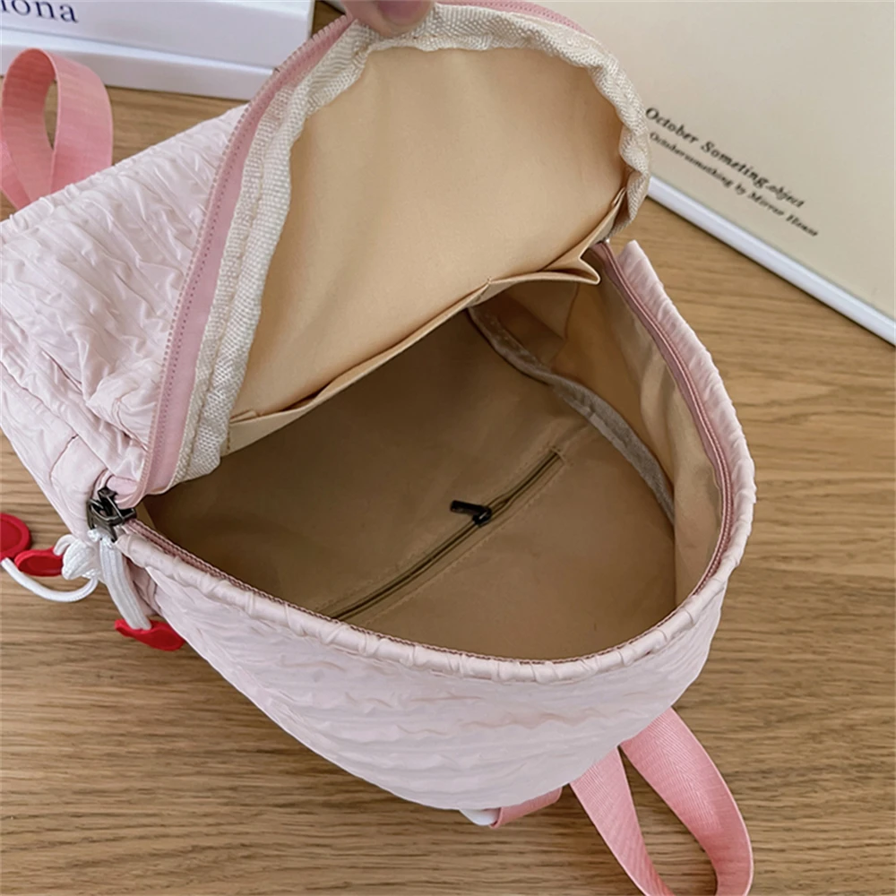 Mochila de nailon de alta calidad para Mujer, morral pequeño de nailon de Color sólido para jóvenes, Bolso de estudiante de moda, Bolso de viaje para Mujer 2023