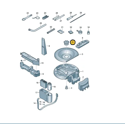 Spare Wheel Mounting Bolt Fixing Screw Nut For Audi A6 S6 C7 2011-2018 A1 (2011-2014 ) 4G0804899 4G0803899