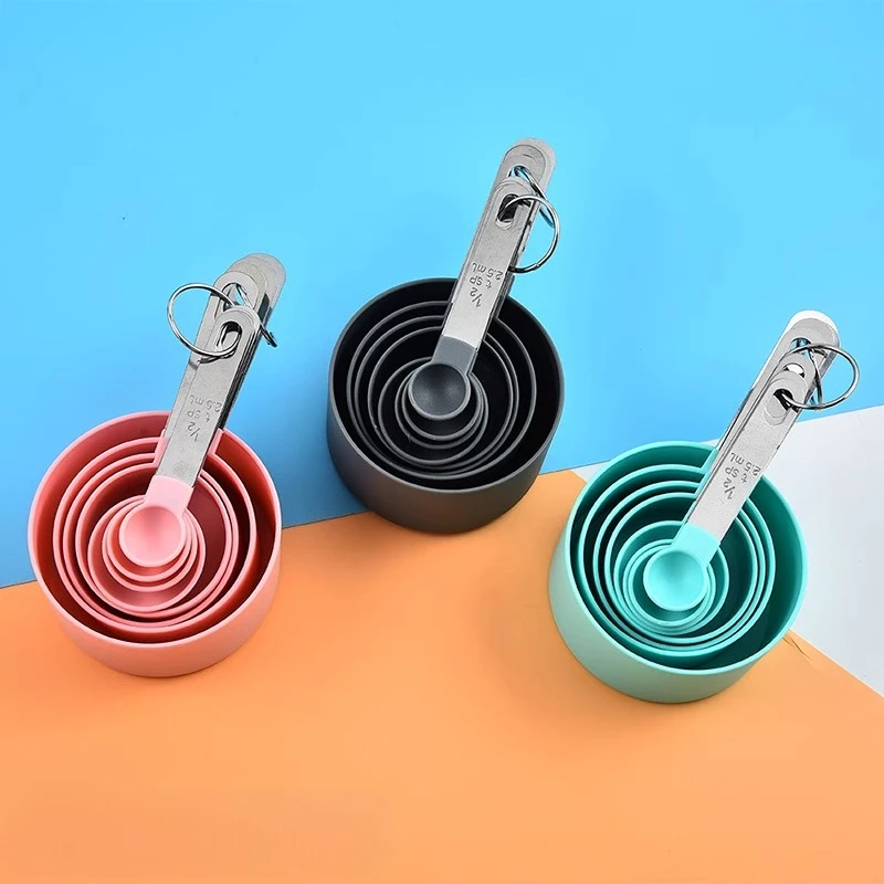 The latest stainless steel measuring cup measuring spoon set, kitchen with graduated measuring spoon for home use