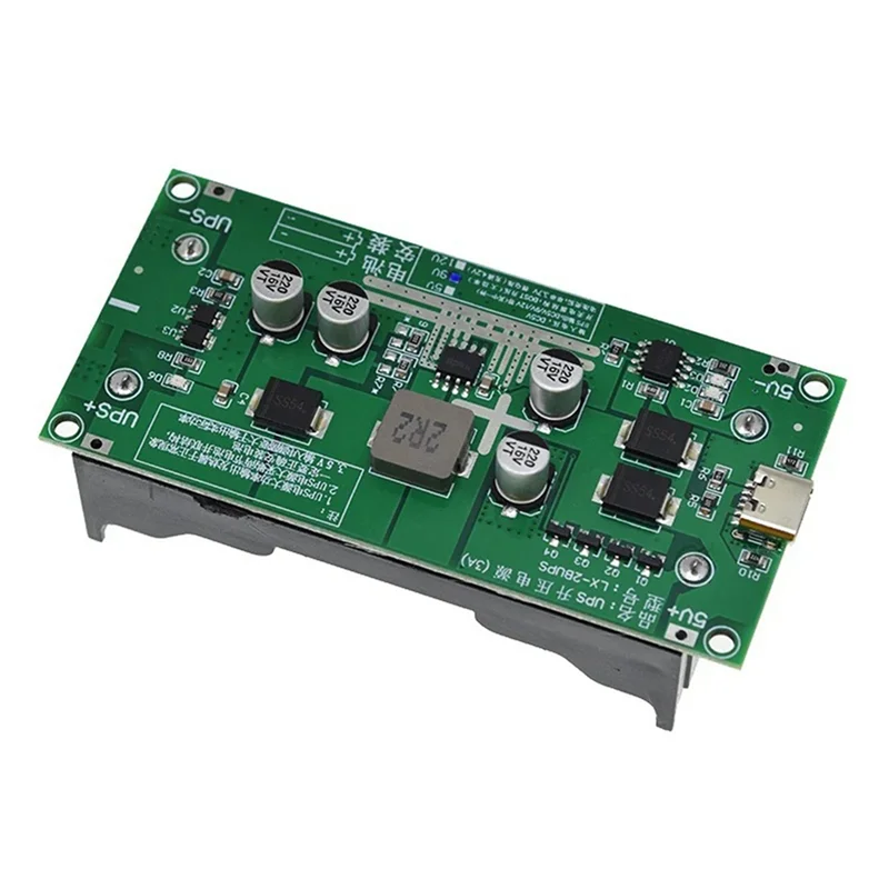 ABGN 2X Type-C 15W 3A 18650 Lithium Battery Charger Module DC-DC Step Up Booster Fast Charge UPS Power Supply Converter 5V
