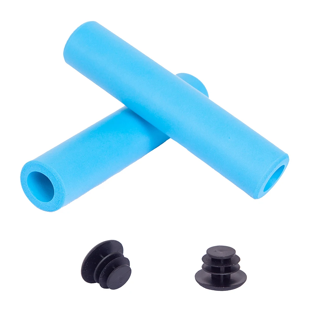 1Pair Bicycle Handle Bar MTB Soft Foam Silicone Sponge Handle Bar Grips Anti-skid Handlebar Cover Bike Bicycle Accessories