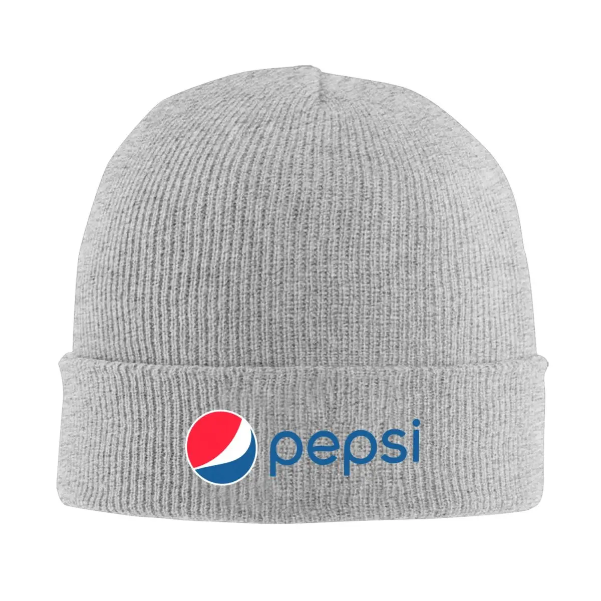 P-Pepsi Fashionable Acrylic Knit Beanie with Ribbed Design, Warm Winter Hat for Men and Women, Lightweight and Comfortable