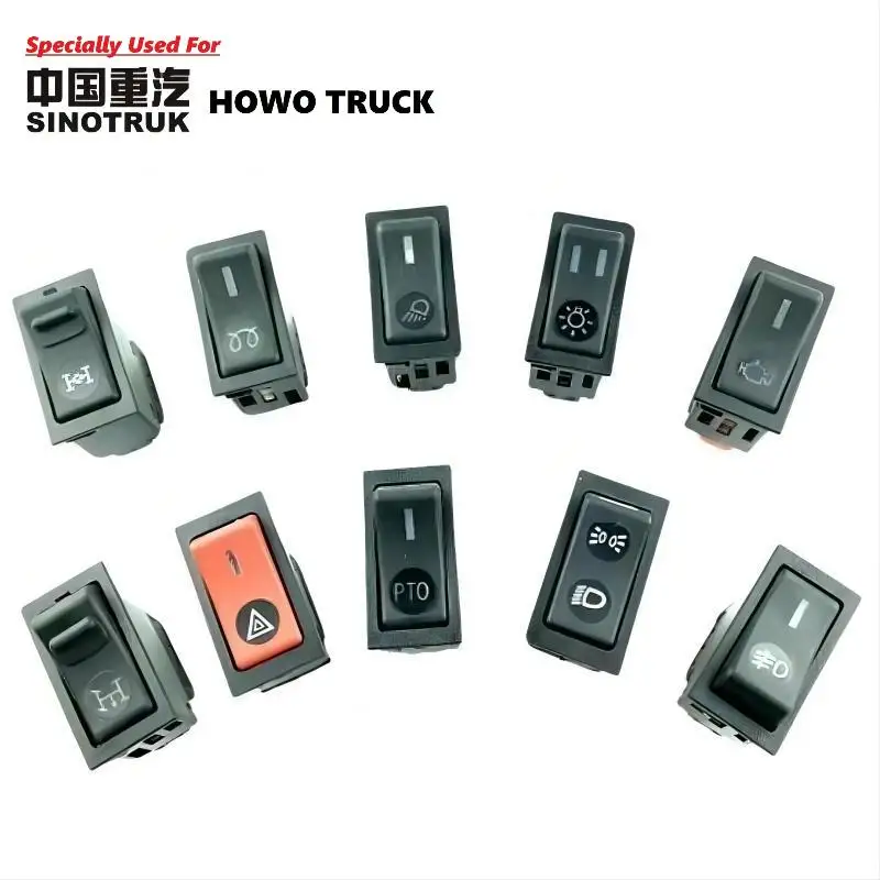 Specially Used For HOWO Truck Power take-off Switch WG9719582010 Dashboard Switch For HOWO 371 HOWO 336 HOWO 380 Cabin Parts