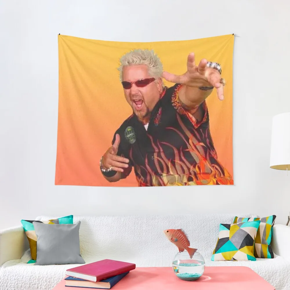 

guy fieri Tapestry Wallpaper Bedroom House Decorations Aesthetic Room Decor Korean Decorative Paintings Tapestry