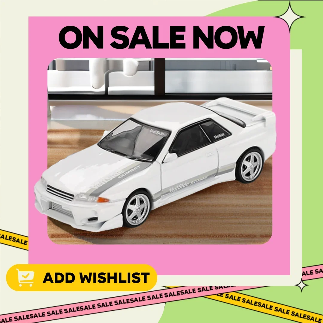 MINIGT 1/64 1066 Nissan Skyline GT-R (R32) VeilSide Combat C-I Legierung Diecast Auto Modell Jungen Spielzeug Geschenk Dekorationen