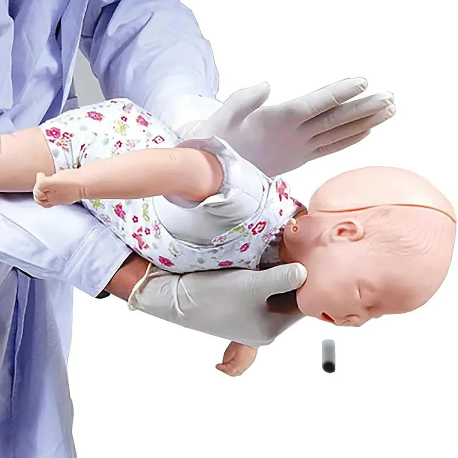 Infant CPR Training Manikin with Bag Professional Simulation Heimlich Training Doll for Health Lifesaving Skills